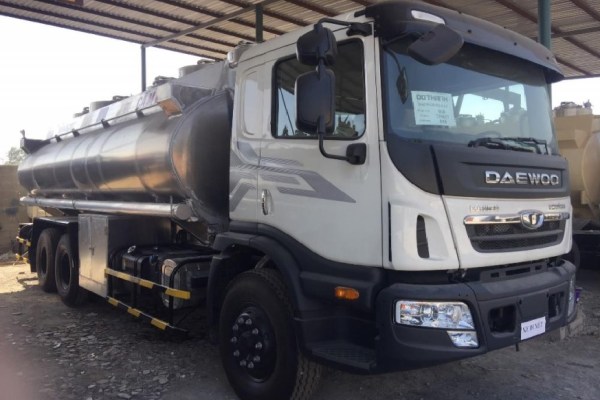 Xe chở xăng dầu bồn hợp kim nhôm 20 khối Daewoo Hu8aa
